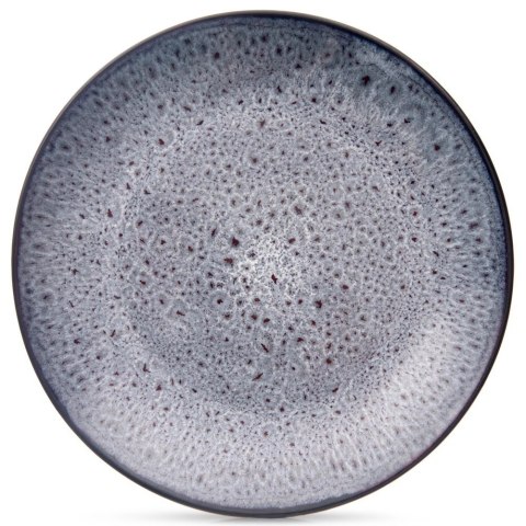 Talerz Deserowy Ceramiczny Fioletowy GLAZE 20,5 cm ORION Szkliwiony