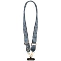 Guess Universal Crossbody Strap 4G Tether Patch Strass Metal Logo - Uniwersalny pasek / smycz do telefonu (niebieski)