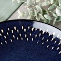 Talerz Deserowy Ceramiczny Granatowy 22 cm SIAKI COLLECTION Gres Łezka