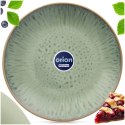 Talerz Deserowy Ceramiczny Zielony GLAZE 20,5 cm ORION Szkliwiony