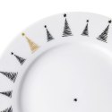 Talerz Deserowy Porcelanowy CHOINKA 20 cm ORION Dekor Świąteczny