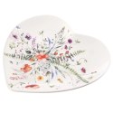 Talerz deserowy porcelanowy serce MAKI 17,5x17 cm