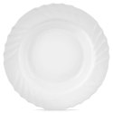 Talerz Obiadowy Głęboki Szkło Białe LUNA 350 ml ORION Opalowe