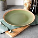 Talerz Obiadowy Płytki Ceramiczny Zielony NAVA ARTHENA 27 cm Brzeg