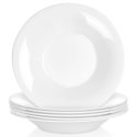Talerze Obiadowe Głębokie Szkło Białe 400 ml 6 szt. VILDE 21,5 cm