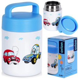 Termos Obiadowy Termiczny Stalowy Dziecięcy dla Dzieci Autka ORION 450ml
