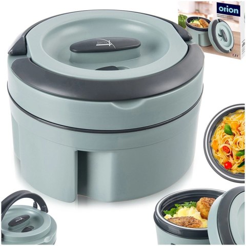 Termos Obiadowy TERMO Szczelny 2,4 L ORION Zielony Do Długiego Utrzymywania Temperatury