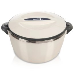 Termomisa Obiadowa Stalowa 3,5 L ORION Kremowy Duża do Transportu Posiłków