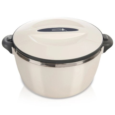 Termomisa Obiadowa Stalowa 3,5 L ORION Kremowy Duża do Transportu Posiłków