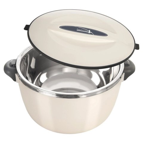 Termomisa Obiadowa Stalowa 3,5 L ORION Kremowy Duża do Transportu Posiłków