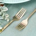 Widelczyki Deserowe Stal Złote 15 cm EXCELLENT HOUSEWARE Zestaw 4 szt.