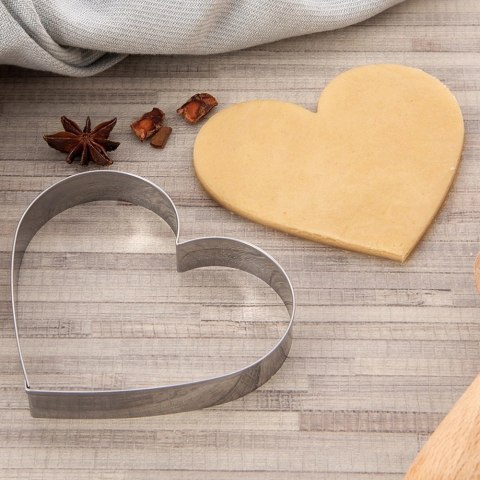 Wykrawacz do Ciastek 9,5 cm ORION Serce Duży Stal Nierdzewna