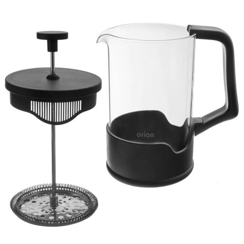 Zaparzacz Tłokowy 650 ml ORION BLACK French Press Szkło i Stal