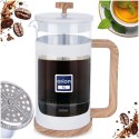 Zaparzacz Tłokowy 1 L ORION WHITELINE French Press Szkło Borokrzemowe