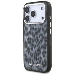 Karl Lagerfeld IML Leopard Pattern MagSafe - Etui iPhone 17 Pro (czarny)