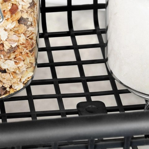 Organizer Na Kółkach Czarny EXCELLENT HOUSEWARE 4-Poziomowy 46x26x79 cm