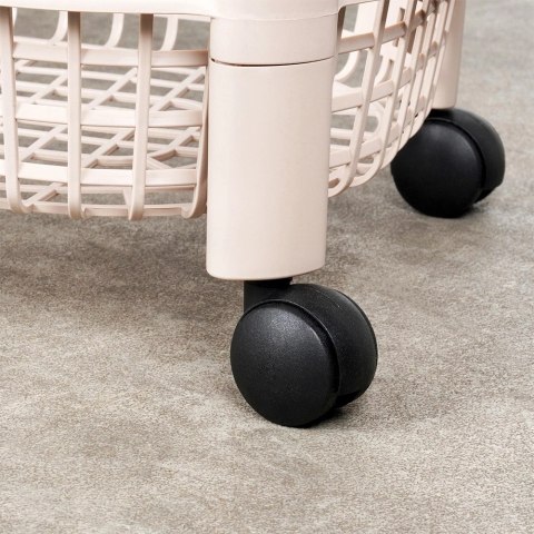 Organizer na Kółkach Beżowy EXCELLENT HOUSEWARE 4-Poziomowy 46x26x79 cm