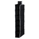 Organizer Wiszący do Szafy 6 Półek 30 x 15 x 84 cm STORAGE SOLUTIONS Czarny