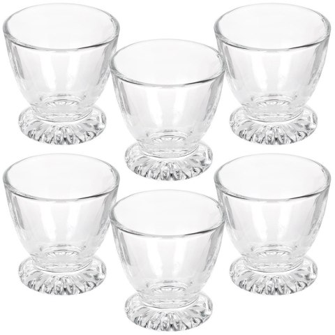 Podstawka na Jajko Szklana Zestaw 6 szt. 5 x 5 cm VILDE na Śniadanie