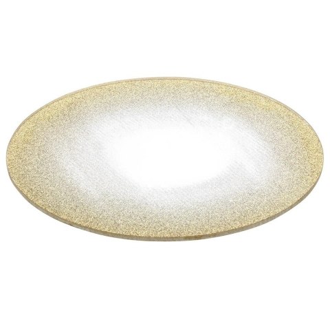 Podstawka Lustrzana Brokatowa pod Świece 15 cm VILDE Szkło Złote
