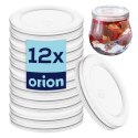 Zestaw 12 Pokrywek do Słoika Jogurt 55 cm Szczelna ORION Desery 130 ml
