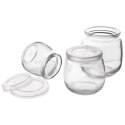 Zestaw 12 Pokrywek do Słoika Jogurt 68 cm Szczelna ORION Desery 300 ml