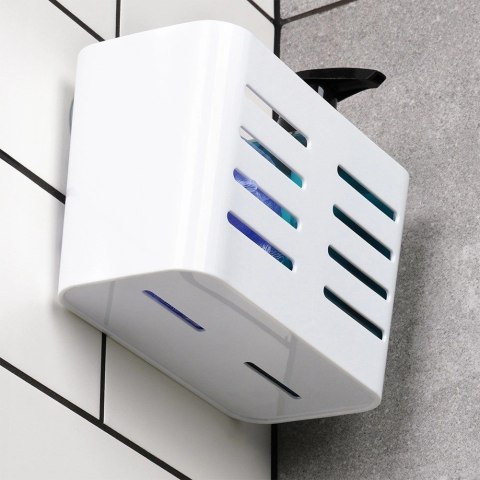 Półka Pod Prysznic Biała Duża Prostokątna na Przyssawki 185 x 9 cm BS