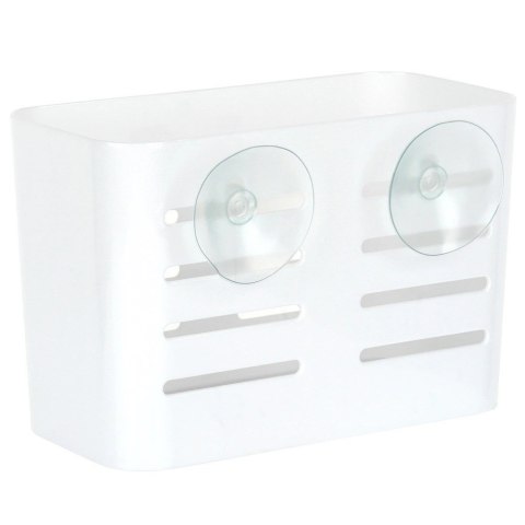 Półka Pod Prysznic Biała Duża Prostokątna na Przyssawki 185 x 9 cm BS