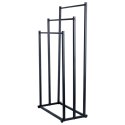 Wieszak na Ręczniki Ubrania Stojący Metalowy Czarny ORION 44 x 21 x 86 cm