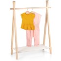 Wieszak Stojący na Ubrania Dziecięce KIDS COLLECTION Drewniany Tipi