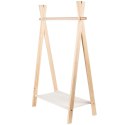 Wieszak Stojący na Ubrania Dziecięce KIDS COLLECTION Drewniany Tipi