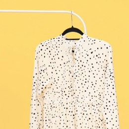 Wieszaki na Ubrania Welurowe Czarne 5 szt. ORION Antypoślizgowe Obrotowe