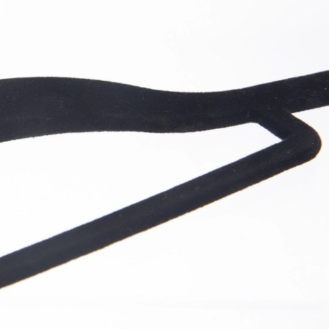 Wieszaki na Ubrania Welurowe Czarne 5 szt. ORION Antypoślizgowe Obrotowe