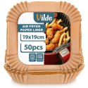 Wkład do Frytkownicy Air Fryer 50 szt. VILDE Papier Kwadratowy 19 x 19 cm