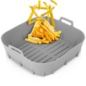 Wkład do Frytkownicy Air Fryer VILDE Silikon Szary Kwadrat 22 x 22 cm