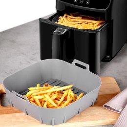 Wkład do Frytkownicy Air Fryer VILDE Silikon Szary Kwadrat 22 x 22 cm