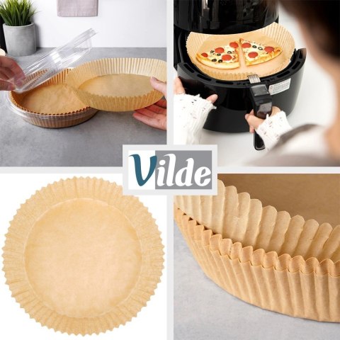 Wkład do Frytkownicy Air Fryer 50 szt. VILDE Pergaminowy Okrągły 23 cm