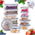 Zestaw Pojemników Pojemniki na Żywność z Pokrywką Uszczelką VILDE 12 szt.