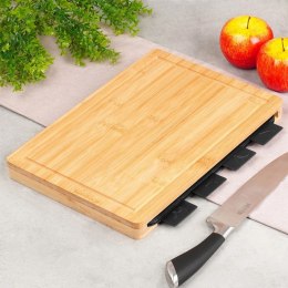 Zestaw Desek do Krojenia VILDE 5 el. ze Stojakiem Bambusowym