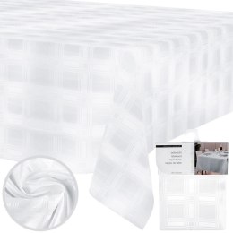 Obrus Plamoodporny Biały Klasyczny Trwały EXCELLENT HOUSEWARE 220x150 cm