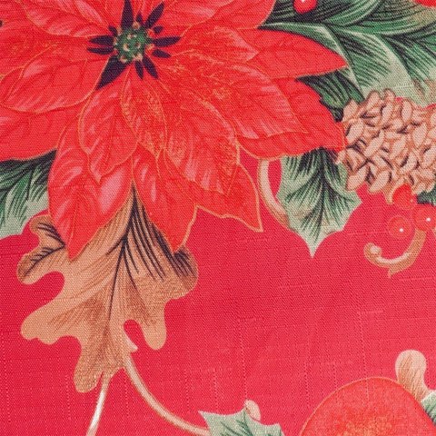 Obrus Świąteczny Plamoodporny 180 x 130 cm Czerwony EXCELLENT HOUSEWARE