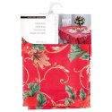 Obrus Świąteczny Plamoodporny 180 x 130 cm Czerwony EXCELLENT HOUSEWARE