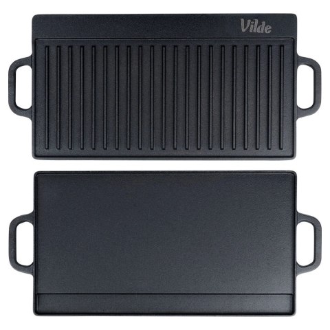 Płyta do Grilla Piekarnika Grillowania Żeliwna Dwustronna VILDE 50,5x23,5cm