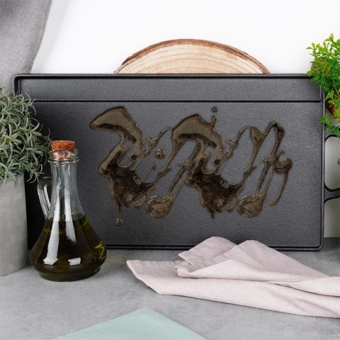 Płyta do Grilla Piekarnika Grillowania Żeliwna Dwustronna VILDE 50,5x23,5cm