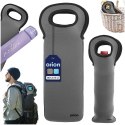 Pokrowiec Termiczny na Butelkę Neopren Szary ORION Uchwyt 38 cm