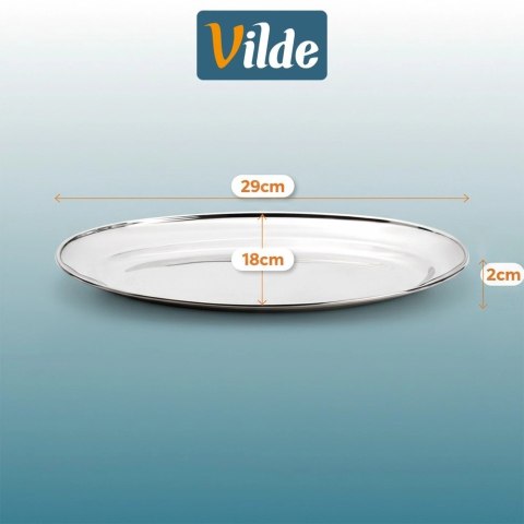 Półmisek stalowy owalny 29x18 cm