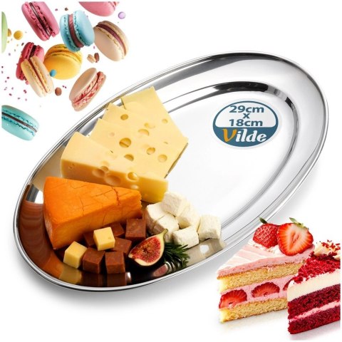 Półmisek stalowy owalny 29x18 cm