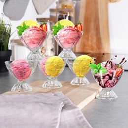 Pucharki do Lodów Szklane 6 szt. 100 ml Mini Desery Elegancja VILDE