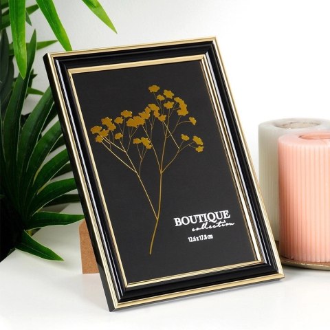 Ramka na Zdjęcia Czarna Złota Tworzywo 126 x 178 cm Dekoracja VILDE