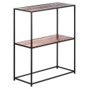Regał Metalowy Czarny MDF 2 Półki 70 x 305 x 85 cm TRENDS4YOU